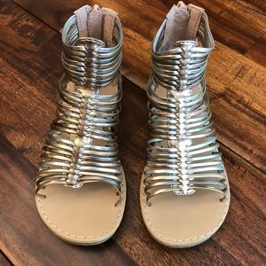 Olive and Edie size 12 girls gladiator sandles